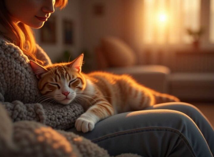 Dormire addosso: il significato del gesto e i benefici del rapporto gatto-umano