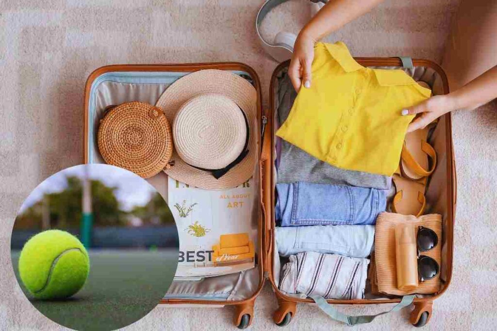perchè mettere una pallina da tennis in valigia?